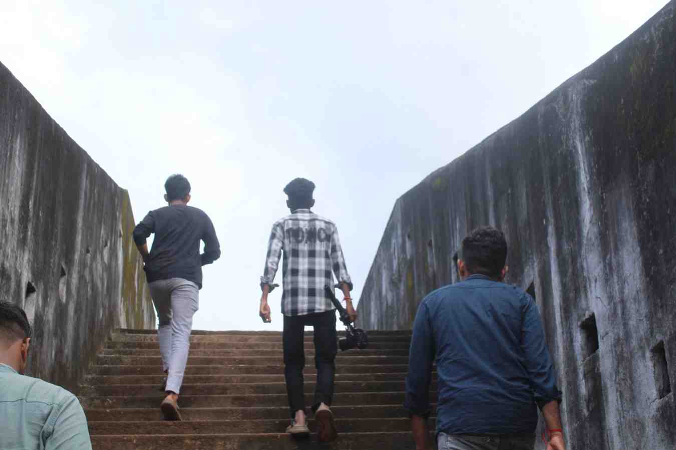 Director of photography setting up a shot